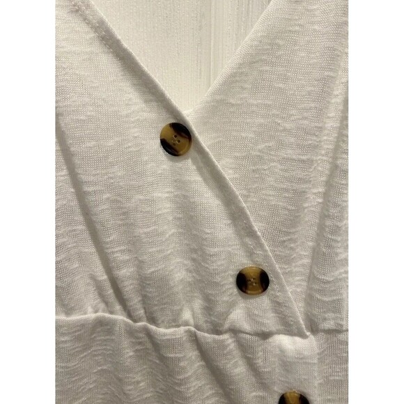 Time And Tru Women’s Medium White Midi Swimsuit Beach Swim Cover Up Dress - Picture 5 of 8